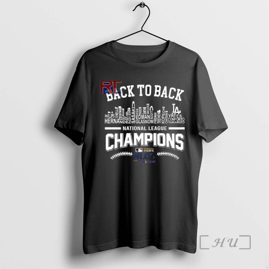 Limited Edition Back To Back National League Champions 2025 Nlcs Los Angeles Dodgers Names