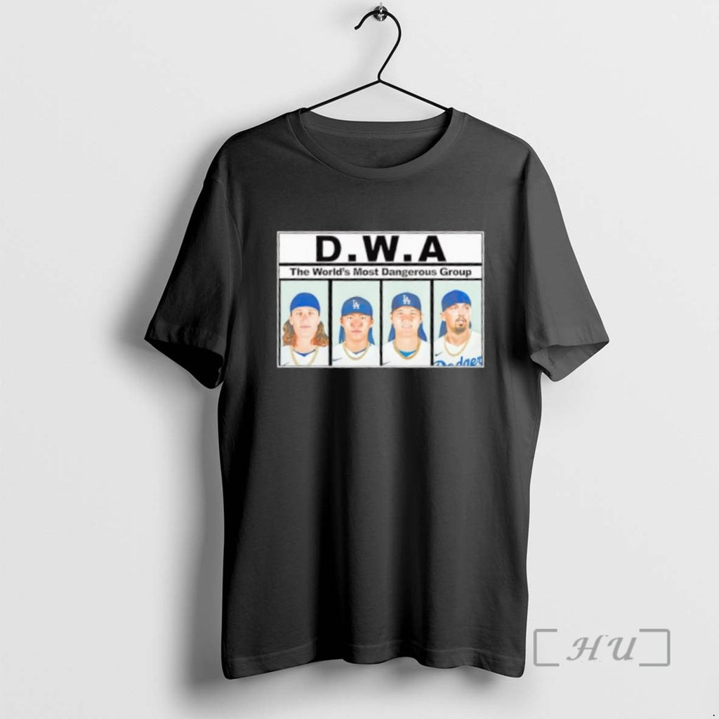 Limited Edition Los Angeles Dodgers Players Dwa The Worlds Most Dangerous Group T Shirts Sweater