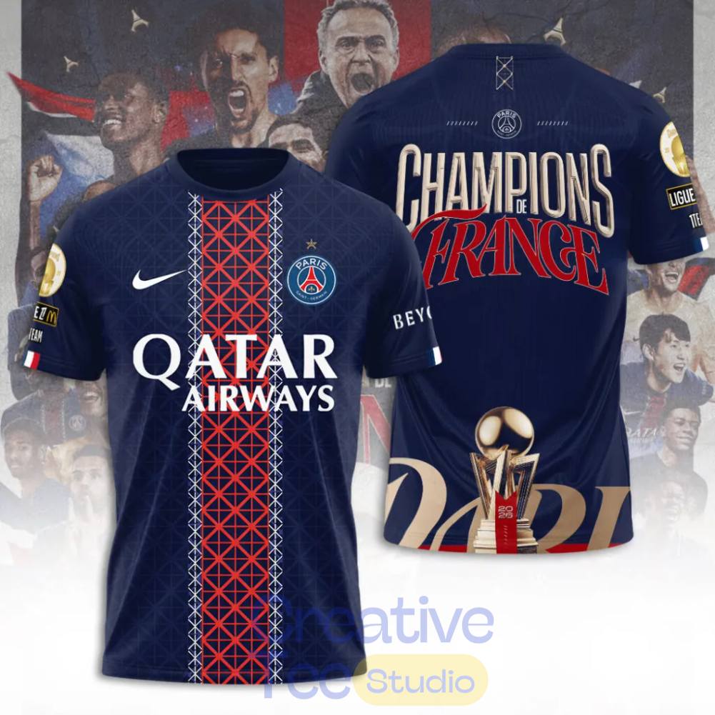 Limited Edition PSG Champions De France 2026 Shirt