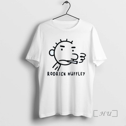 Limited Edition Rodrick Huffley Smoking Draw Mens White Tee