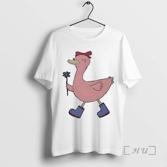 Limited Edition Pink Duck Walking
