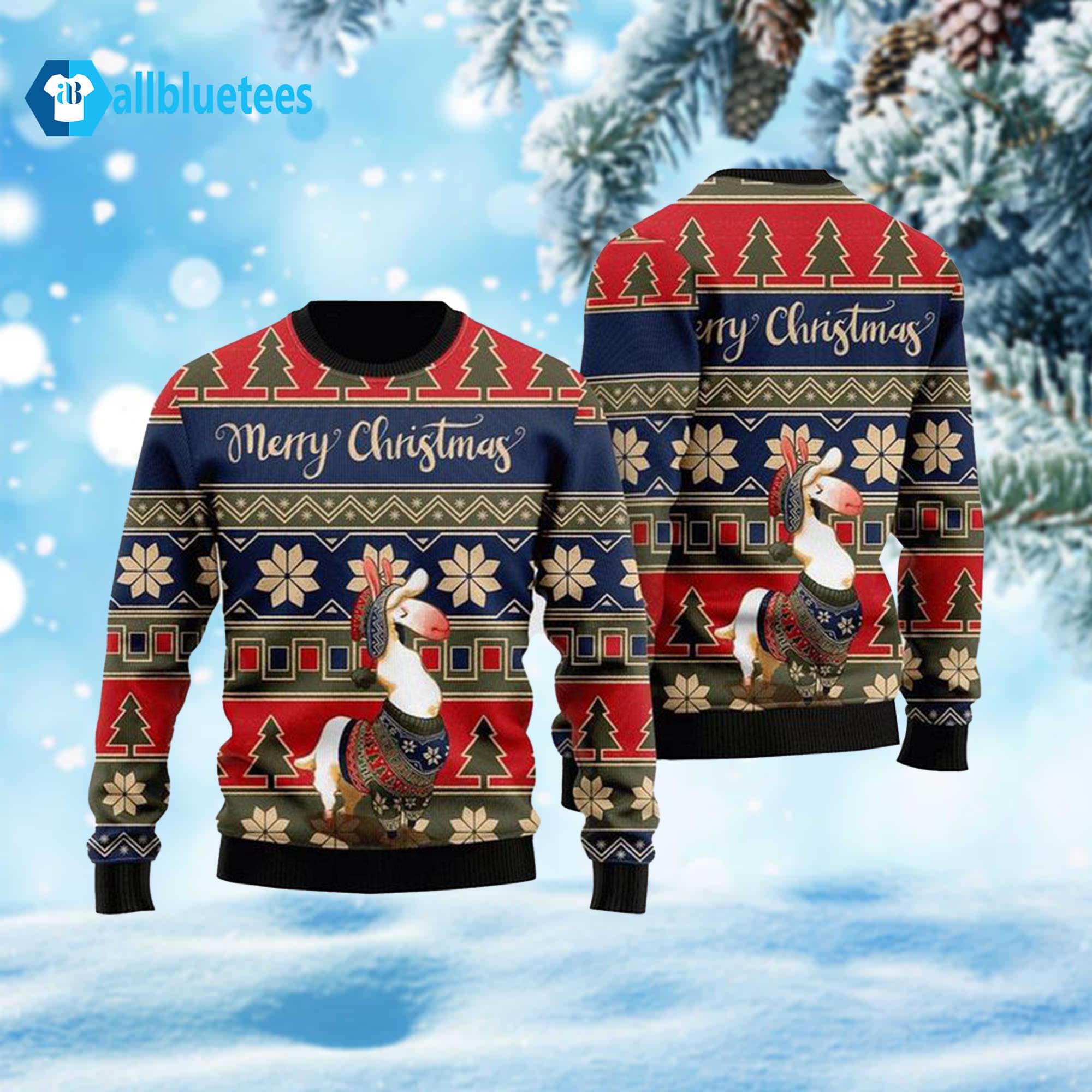 Llamas Superior Ugly Christmas Sweater