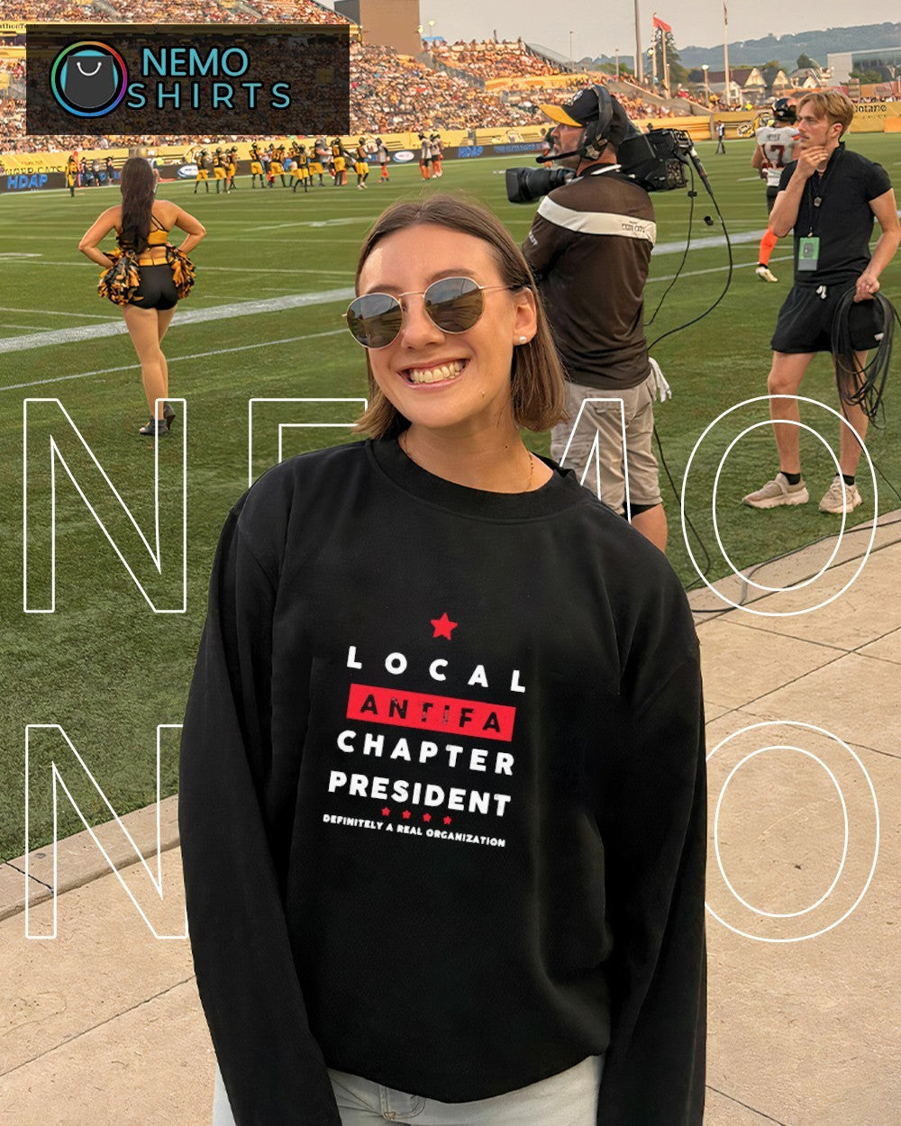 Local antifa chapter president shirt