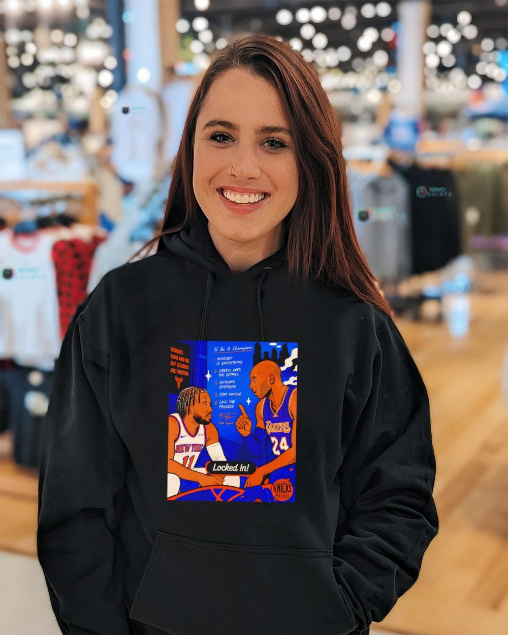 Locked in Jalen Brunson and Kobe Bryant legend shirt