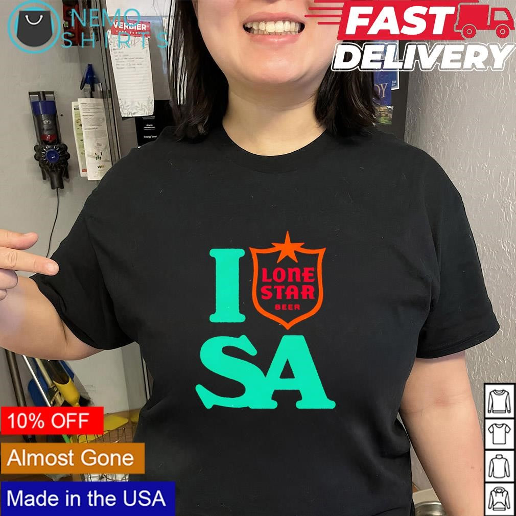 Lone Star Beer I love San Antonio shirt