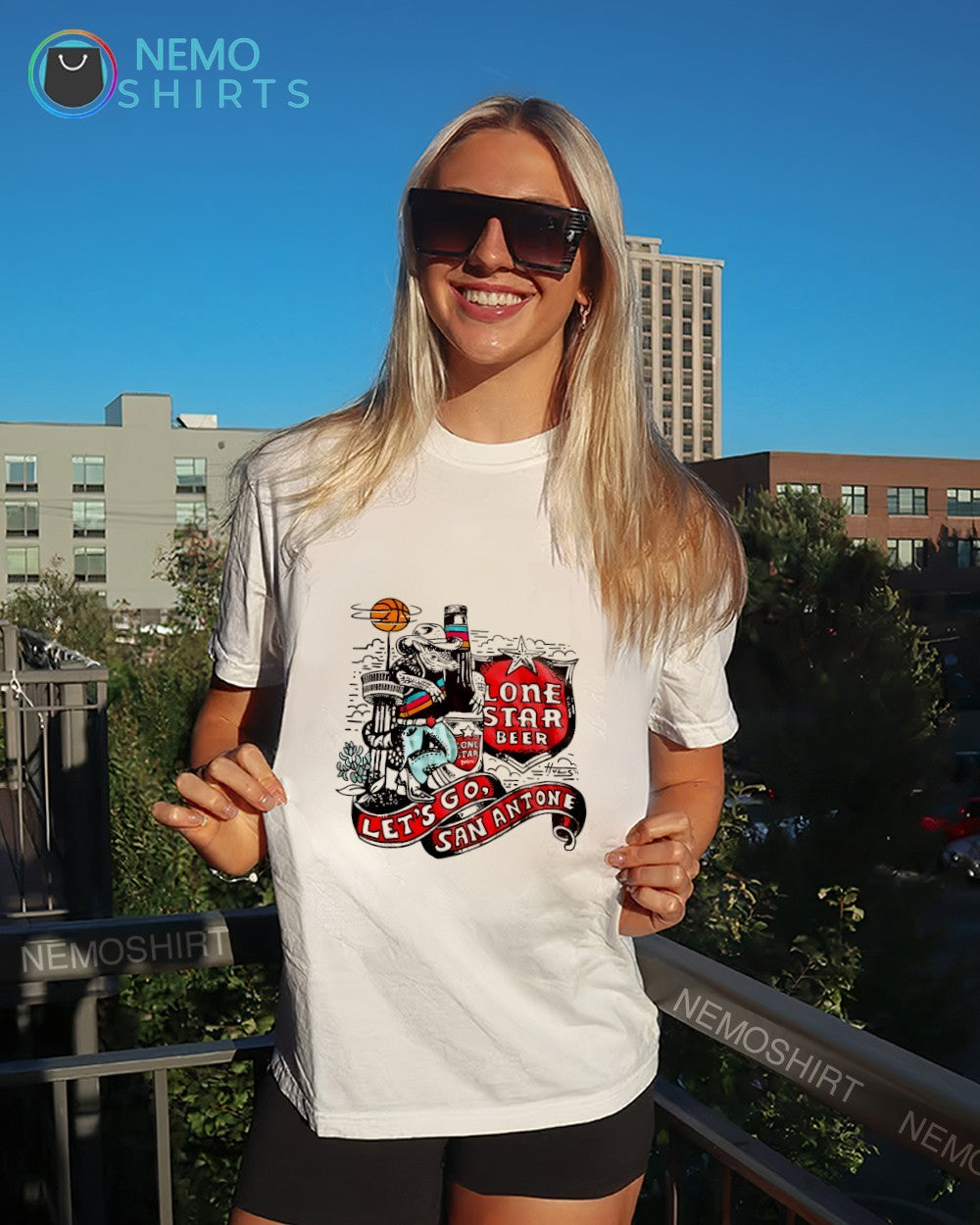 Lone Star Beer let’s go San Antone shirt