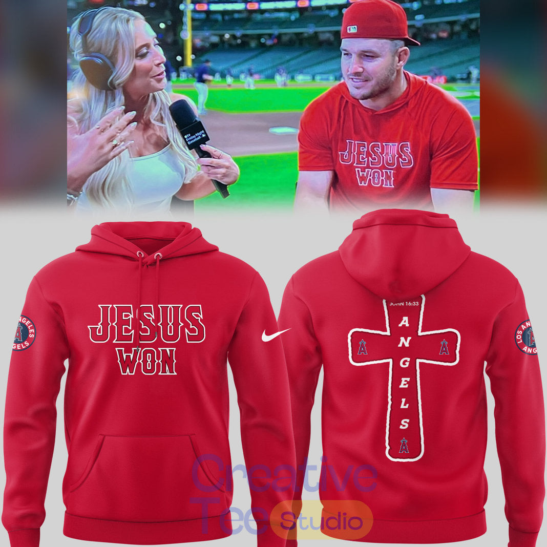 Los Angeles Angels Jesus Won Special Hoodie