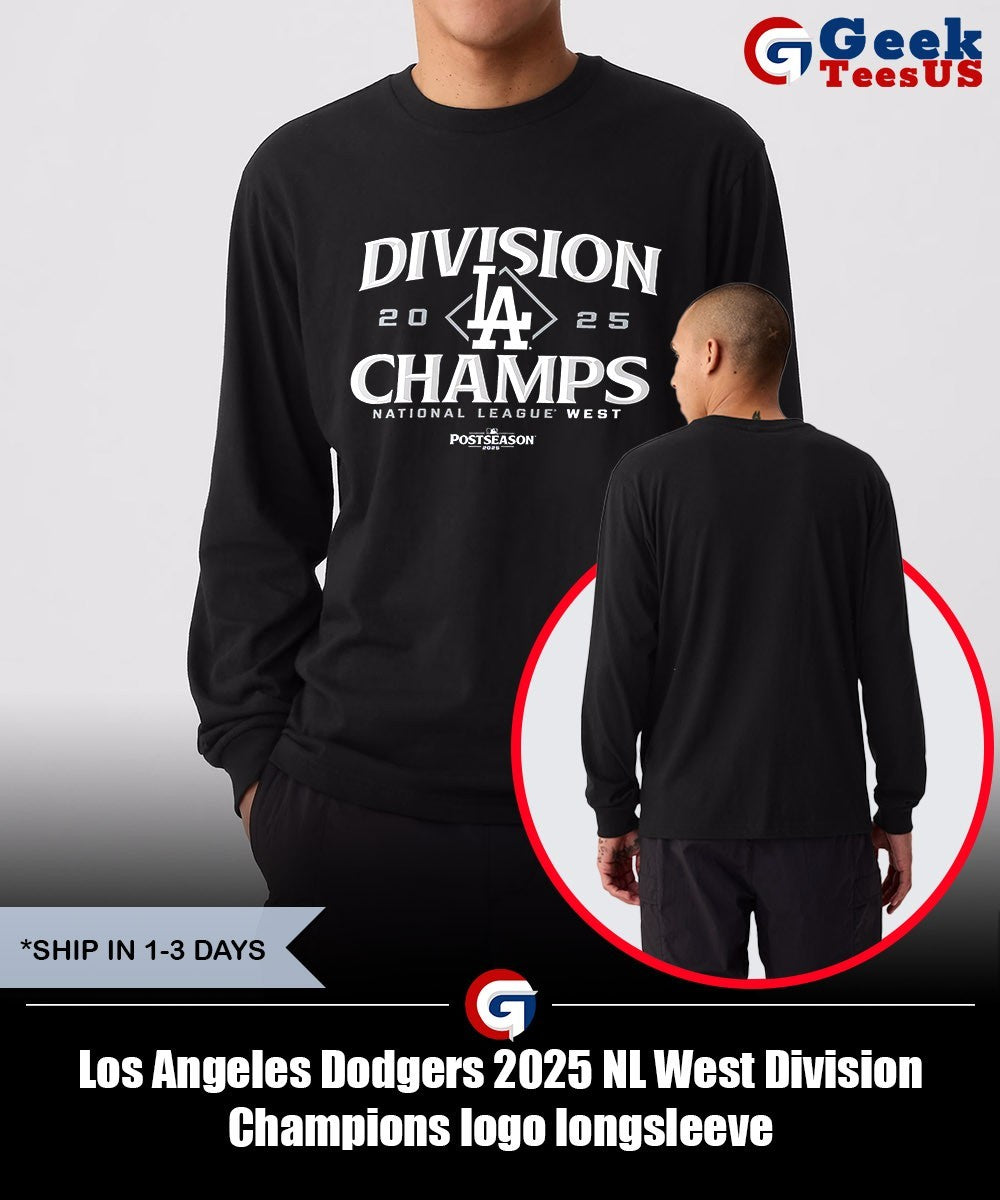 Los Angeles Dodgers 2025 NL West Division Champions logo shirt