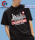 Los Angeles Dodgers 2025 National League Champions players name Skyline shirt