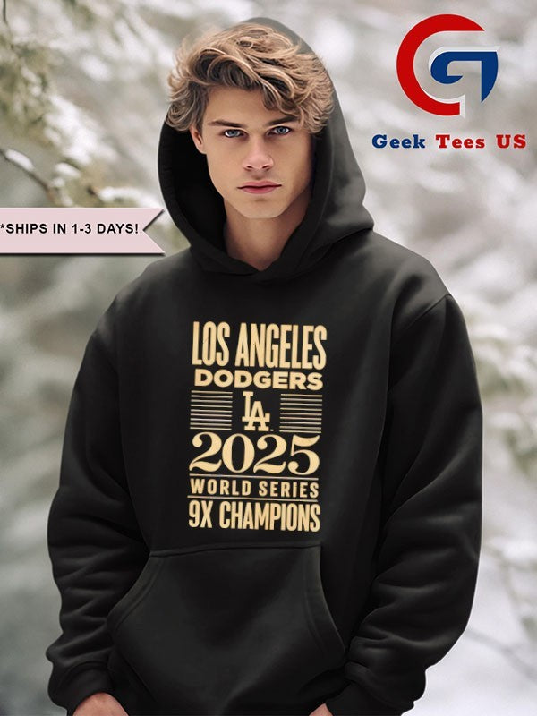 Los Angeles Dodgers 2025 World Series 9X Champions shirt