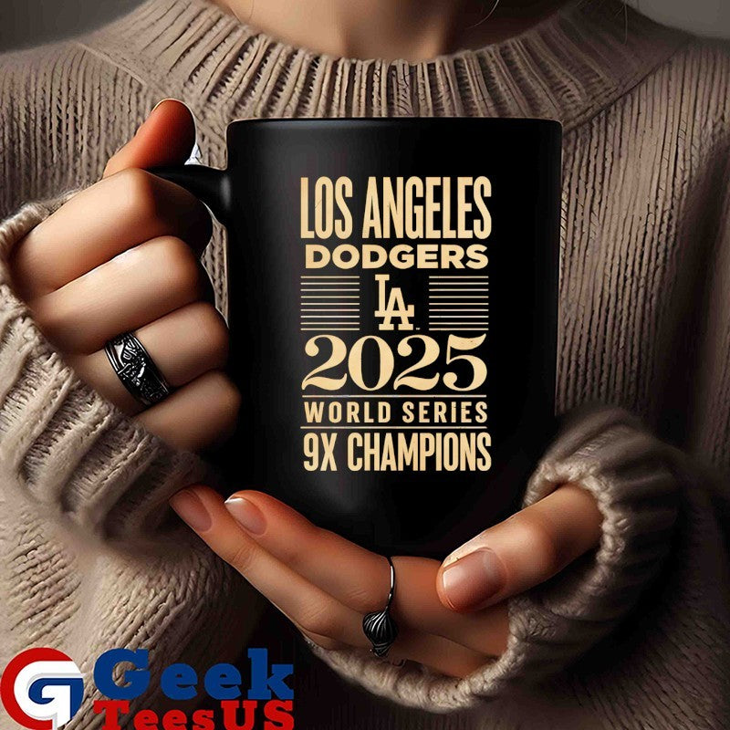 Los Angeles Dodgers 2025 World Series 9X Champions shirt