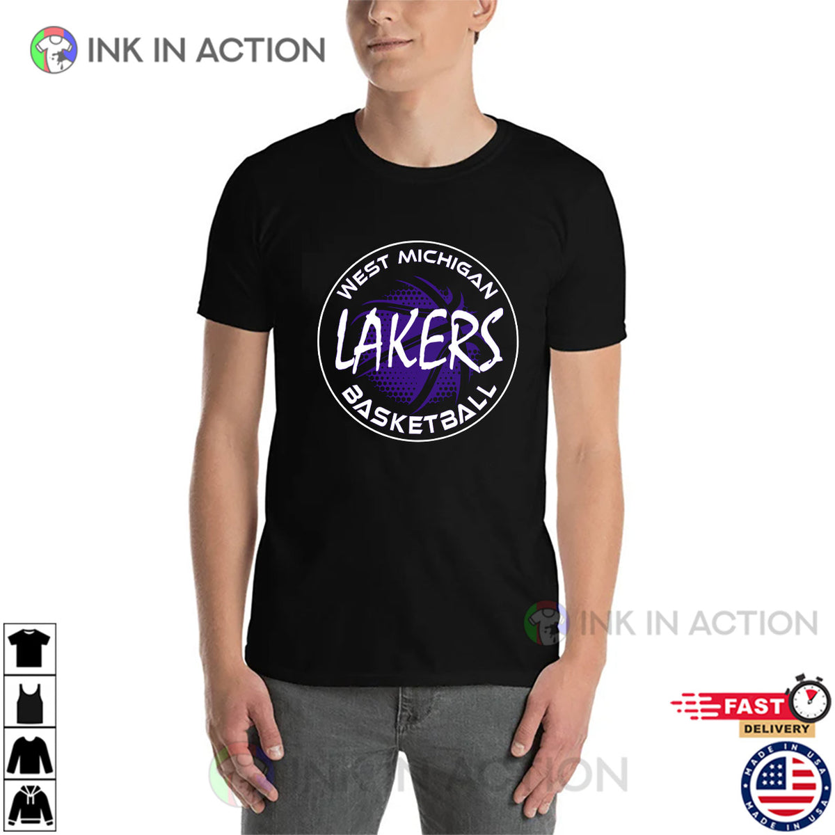 Los Angeles Lakers Basketball T-shirt