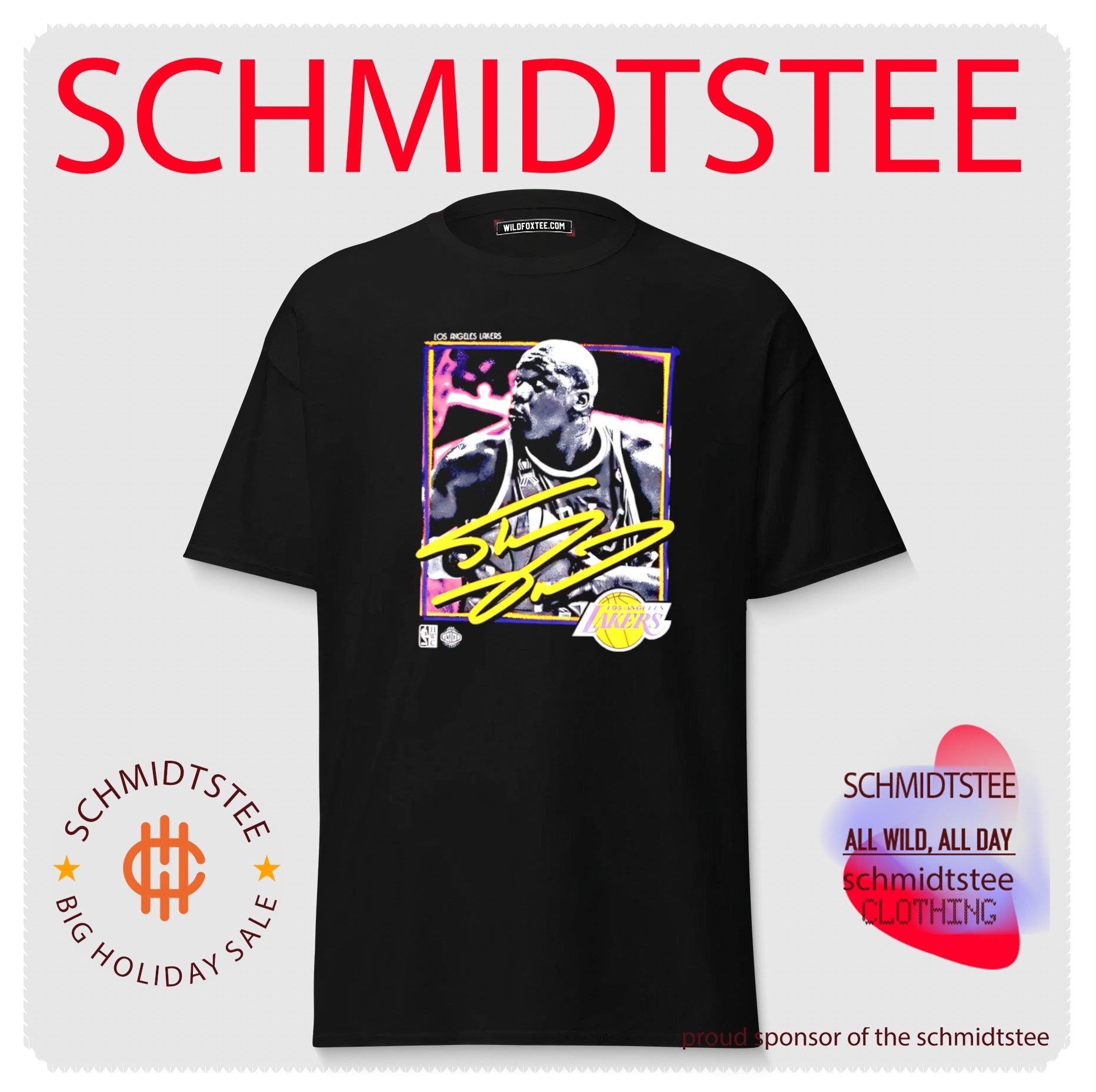 Los Angeles Lakers Shaquille O’Neal freeze frame signature shirt