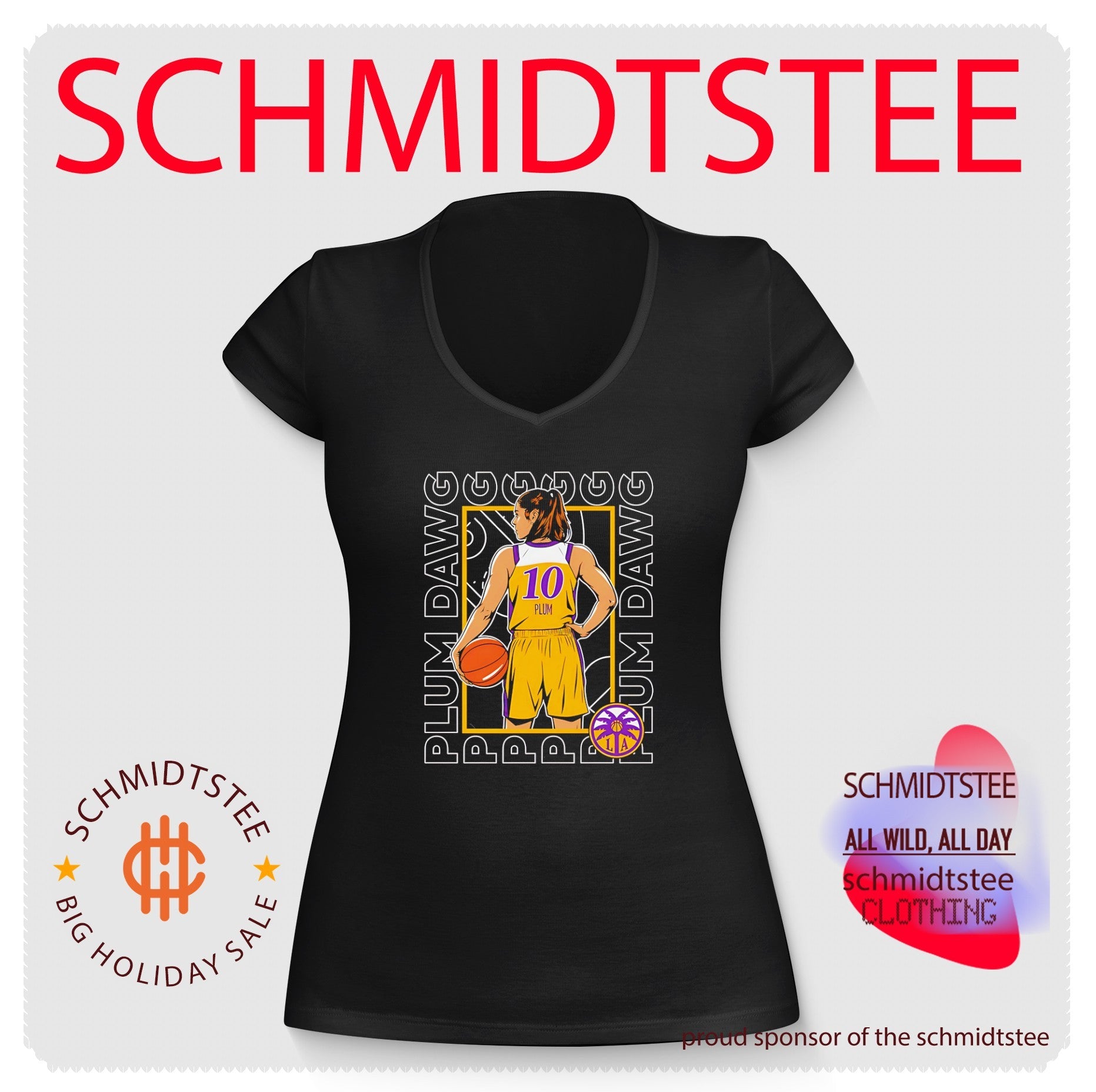 Los Angeles Sparks Plum Dawg number 10 retro shirt