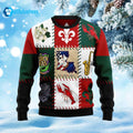 Louisiana Famous Things Ugly Christmas Sweater