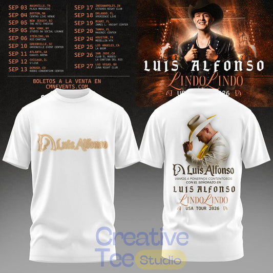 Luis Alfonso Lindo Lindo USA Tour 2026 T-Shirt