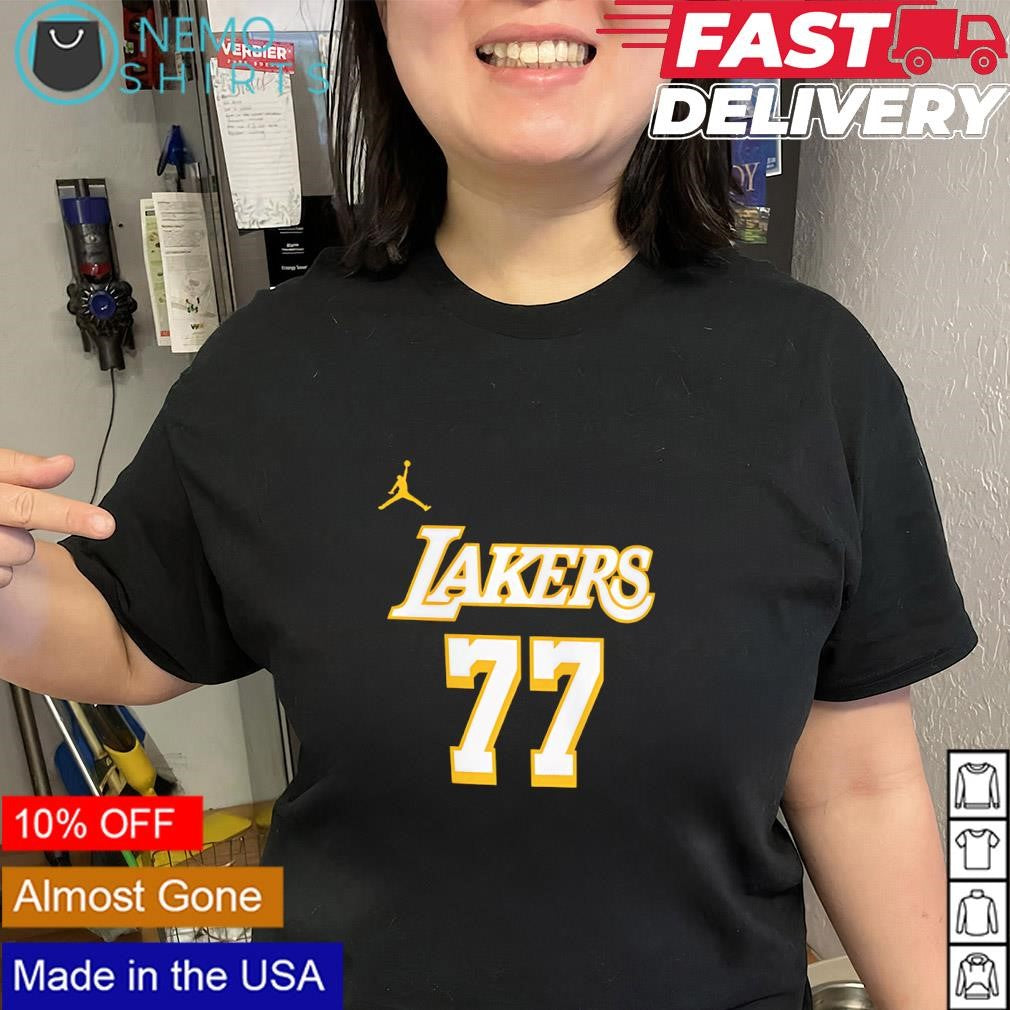 Luka Doncic Los Angeles Lakers 77 name and number shirt
