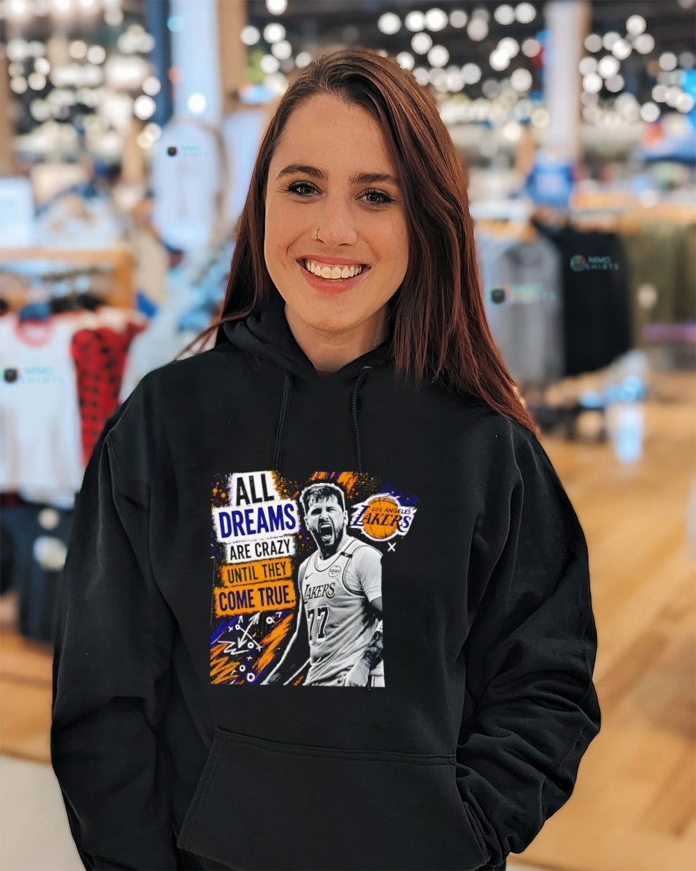 Luka Doncic Los Angeles Lakers all dreams are crazy until they come true shirt