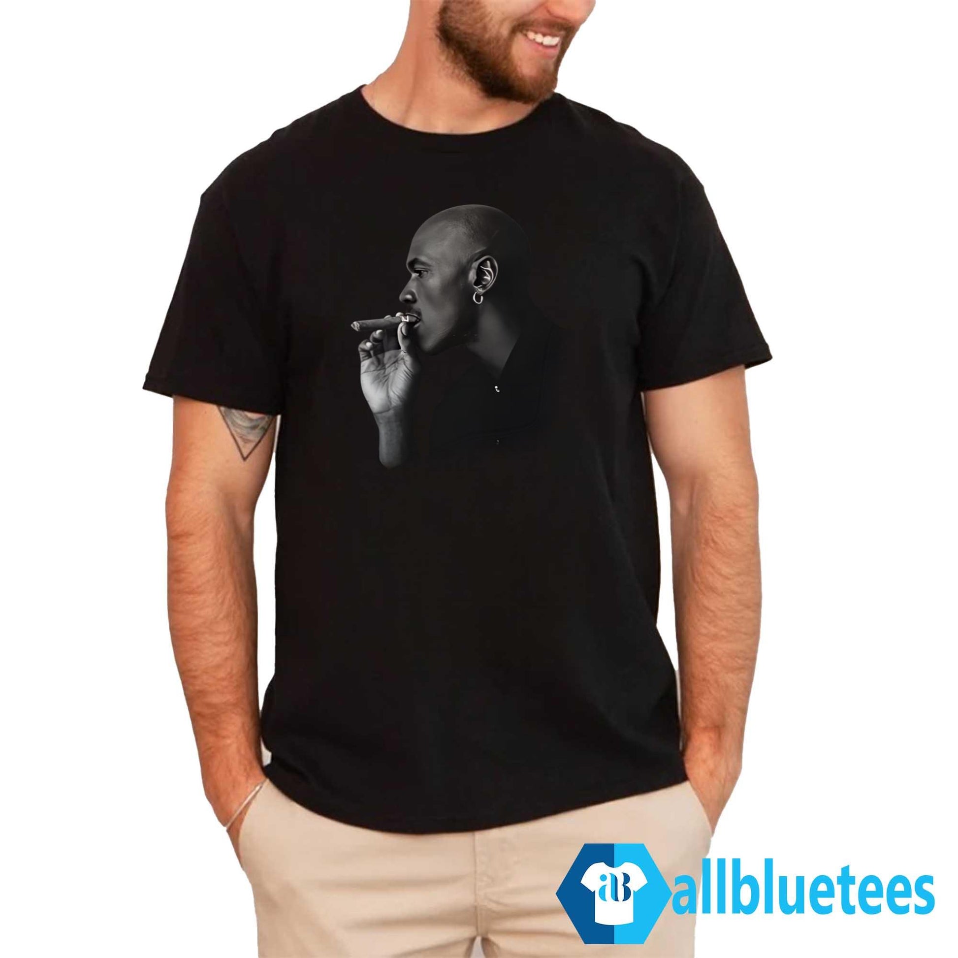 Luka Garza Jordan Smoking Cigar Shirt