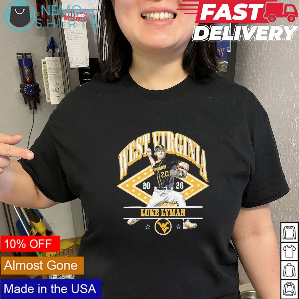 Luke Lyman West Virginia Mountaineers 2026 baseball player shirt