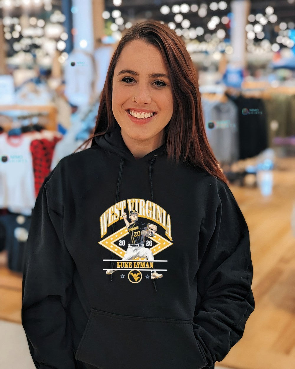Luke Lyman West Virginia Mountaineers 2026 baseball player shirt