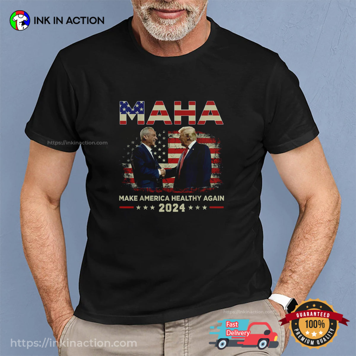 MAHA Make America Healthy Again Vintage Trump Kennedy 2024 T-shirt