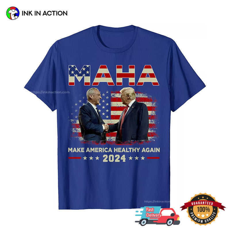 MAHA Make America Healthy Again Vintage Trump Kennedy 2024 T-shirt