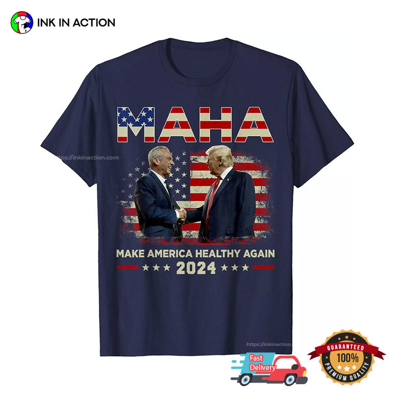 MAHA Make America Healthy Again Vintage Trump Kennedy 2024 T-shirt