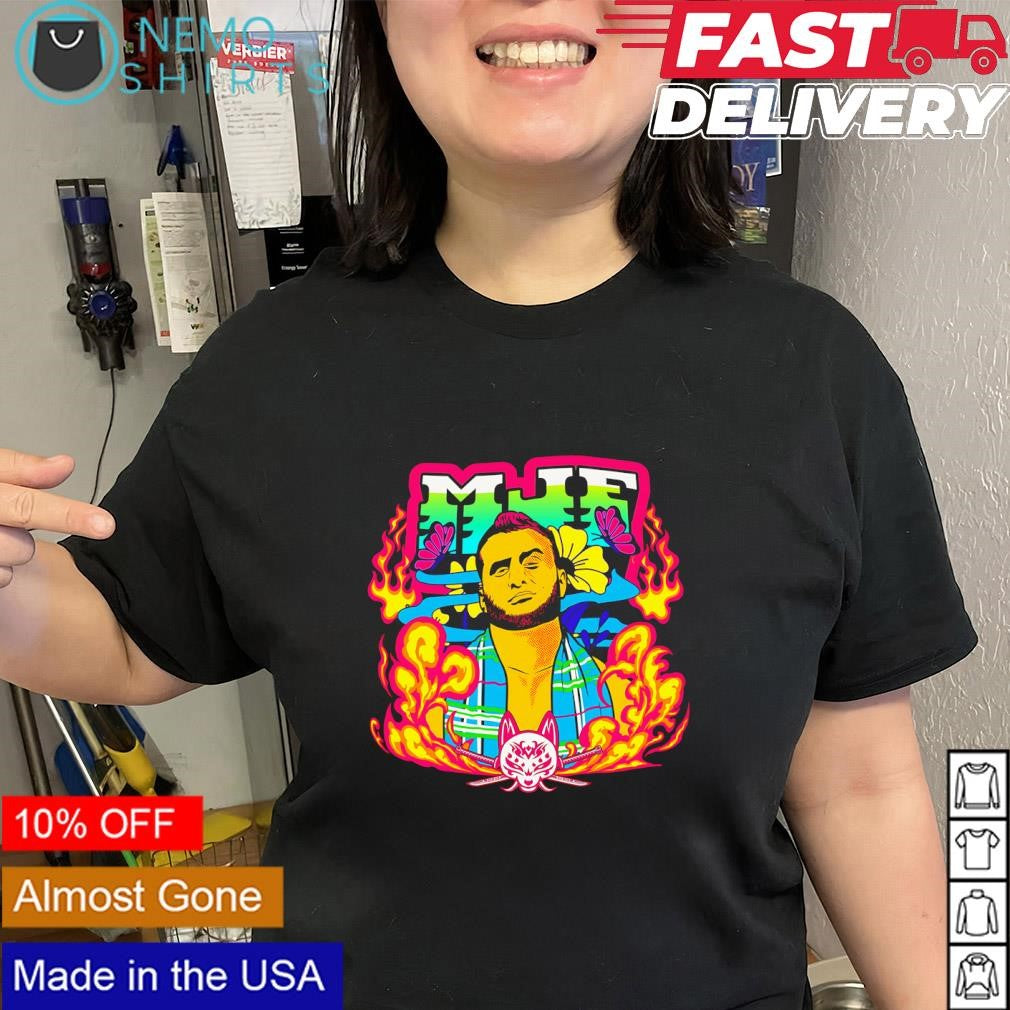 MJF AEW wrestle anime graphic shirt