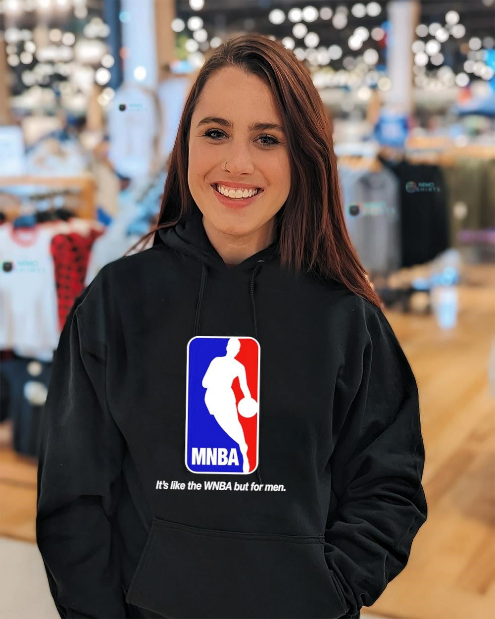 MNBA it’s like the WNBA but for men shirt