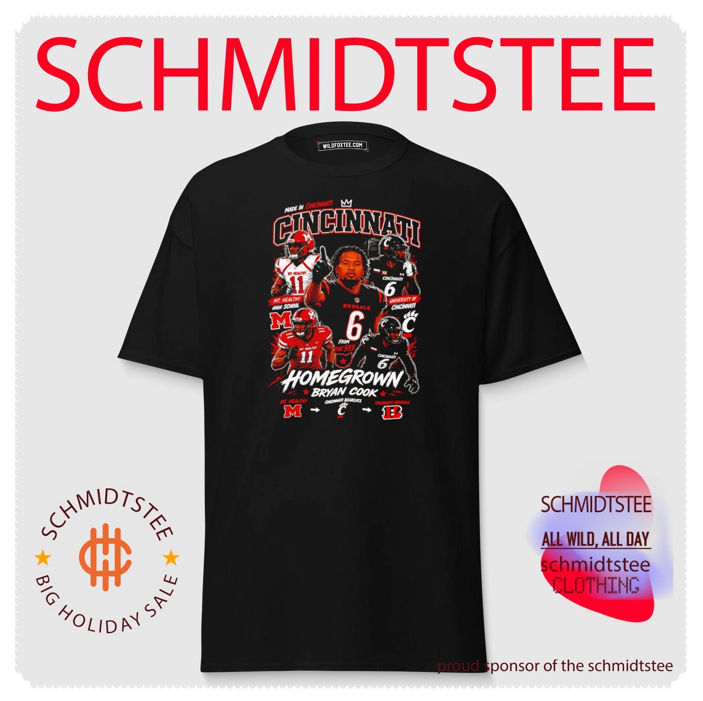 Made in Cincinnati Homegrown Bryan Cook graphic shirt