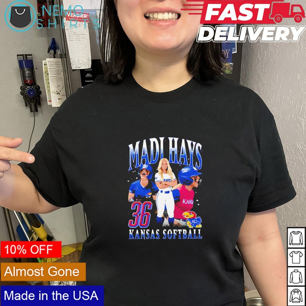Madi Hays Kansas Jayhawks softball player graphic shirt