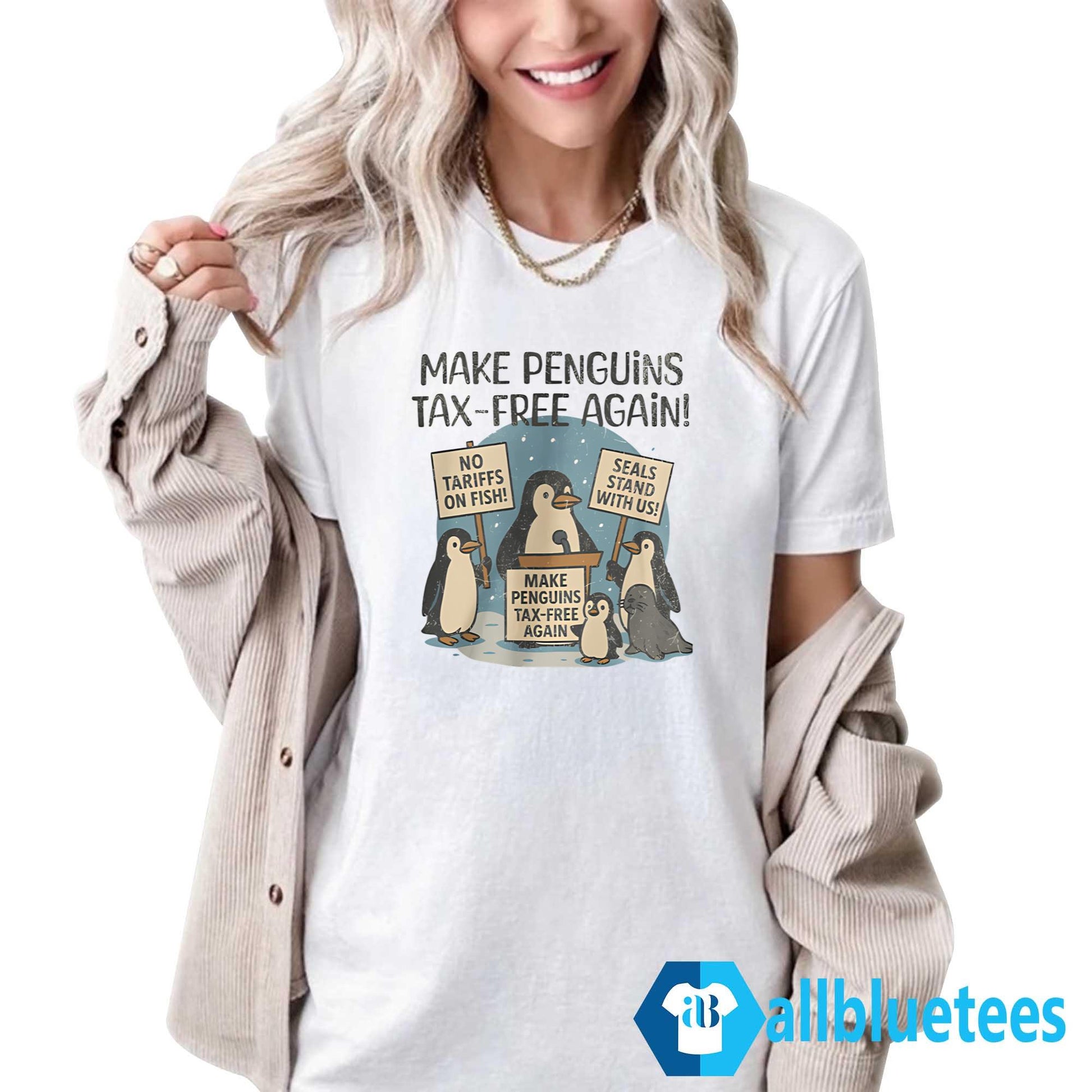 Make Penguins Tax-Free Again Trump Tariffs Shirt