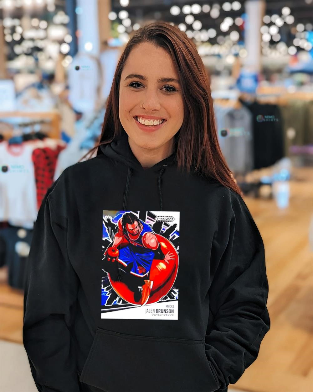 Manga Jalen Brunson Knicks trading card shirt