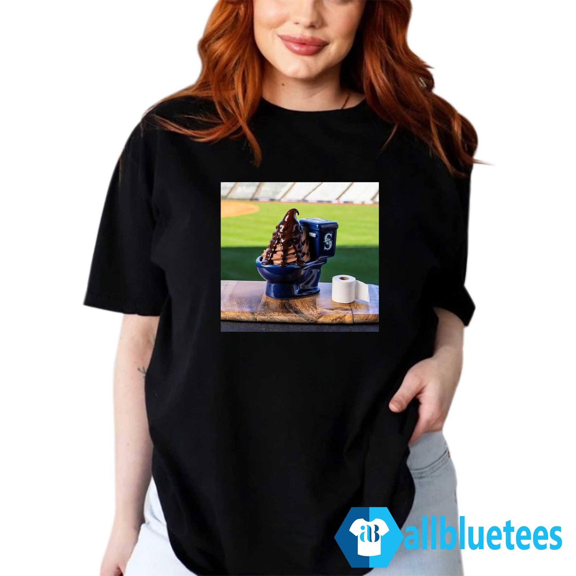 Mariners Big Dumper Sundae Chocolate Ice Cream Toilet Shirt
