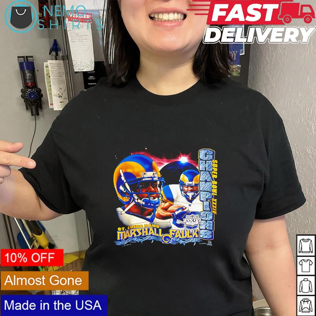 Marshall Faulk St. Louis Rams Super Bowl XXXIV champions shirt