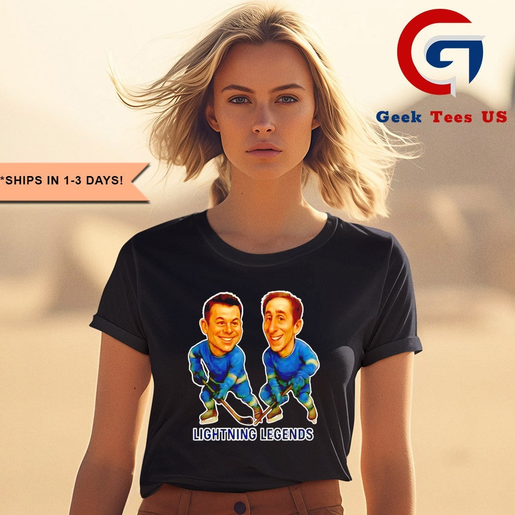 Martin St. Louis and Vincent Lecavalier Lightning Legends Hockey caricatures shirt