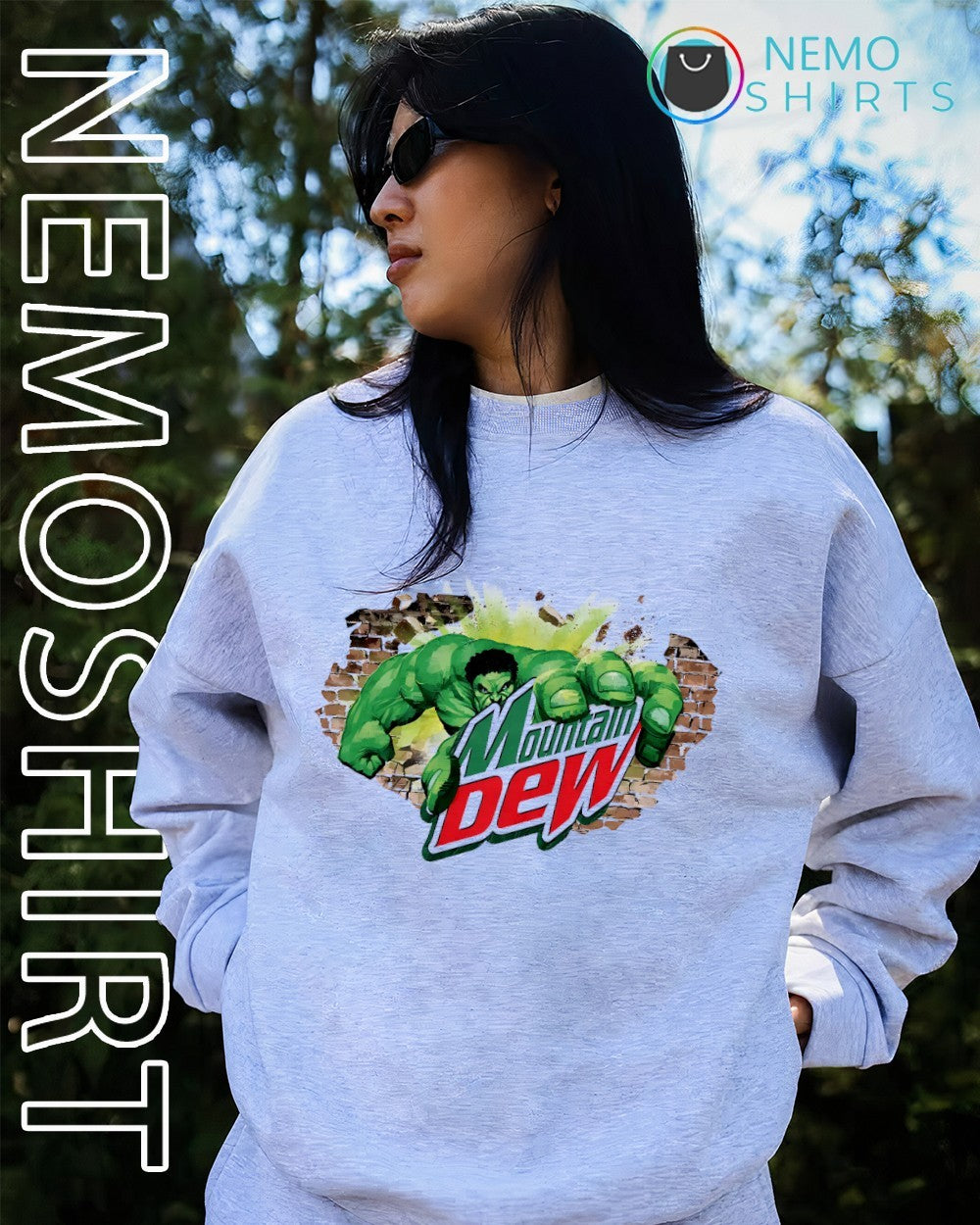 Marvel’s the Hulk Mountain Dew shirt