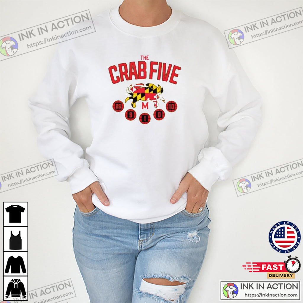 Maryland Terrapins The Crab Five Team T-shirt
