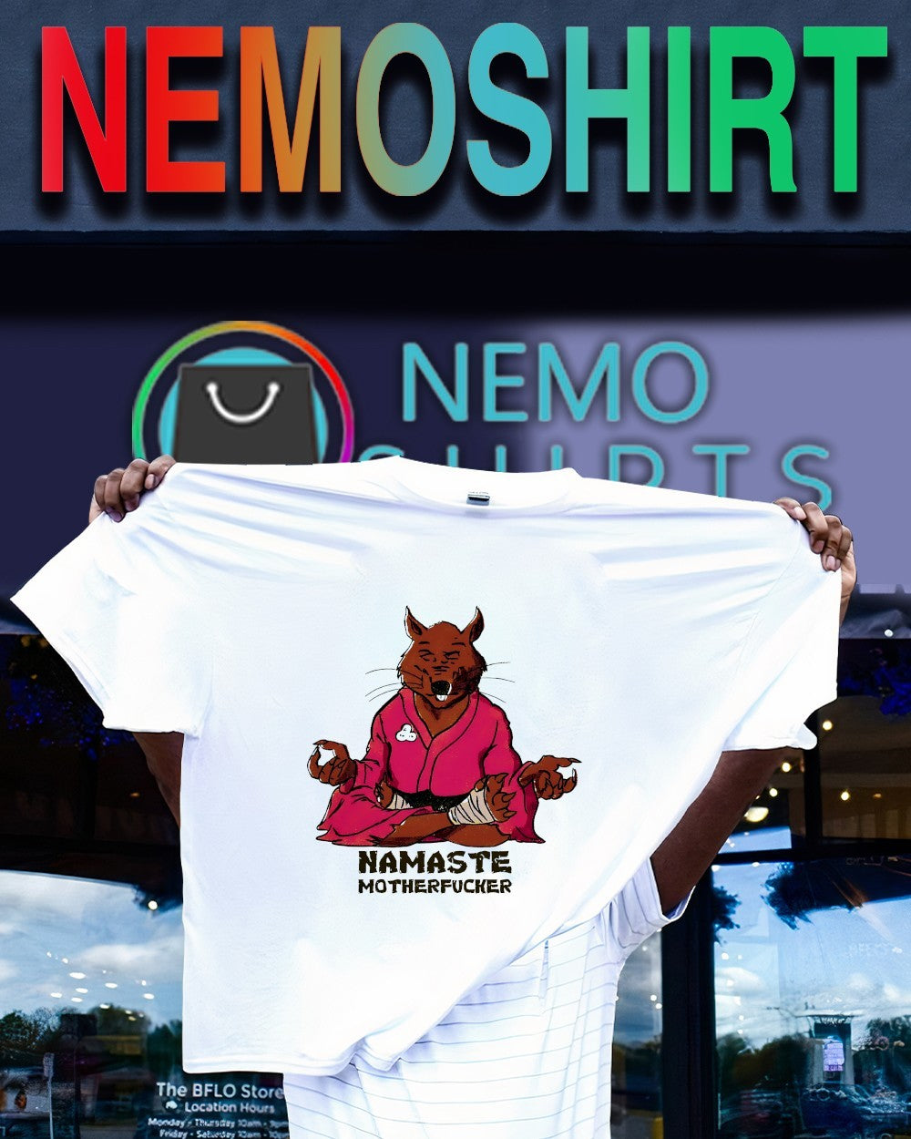 Master Splinter Ninja meditating master shirt