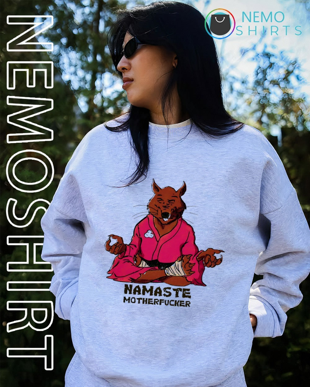 Master Splinter Ninja meditating master shirt