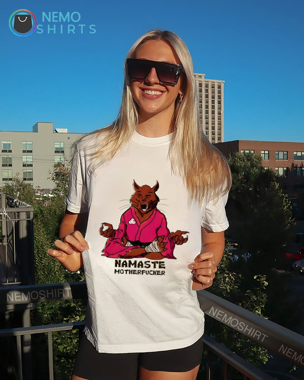Master Splinter Ninja meditating master shirt