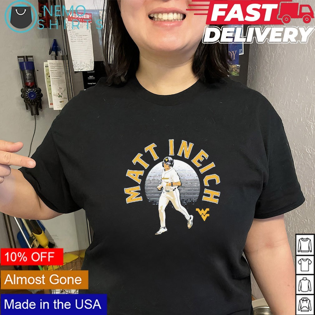 Matt Ineich West Virginia Mountaineers player name shirt