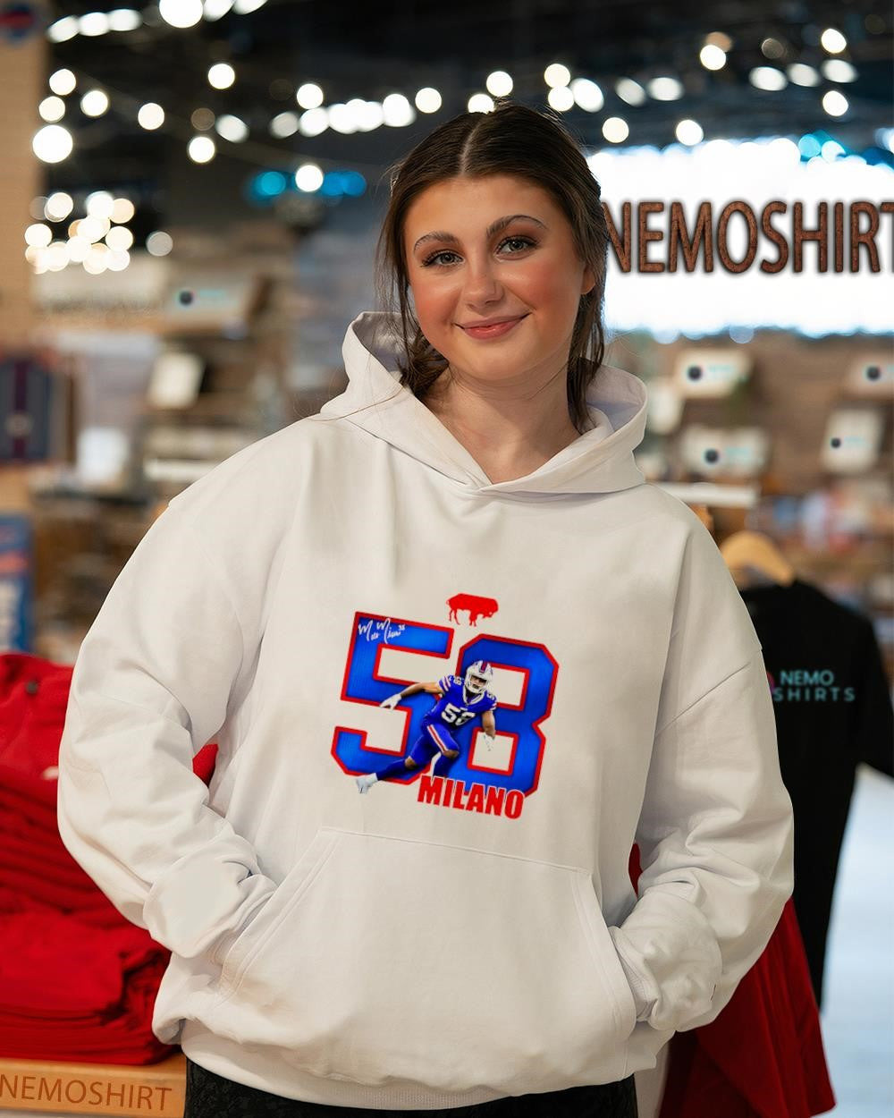 Matt Milano Buffalo Bills number 58 signature shirt