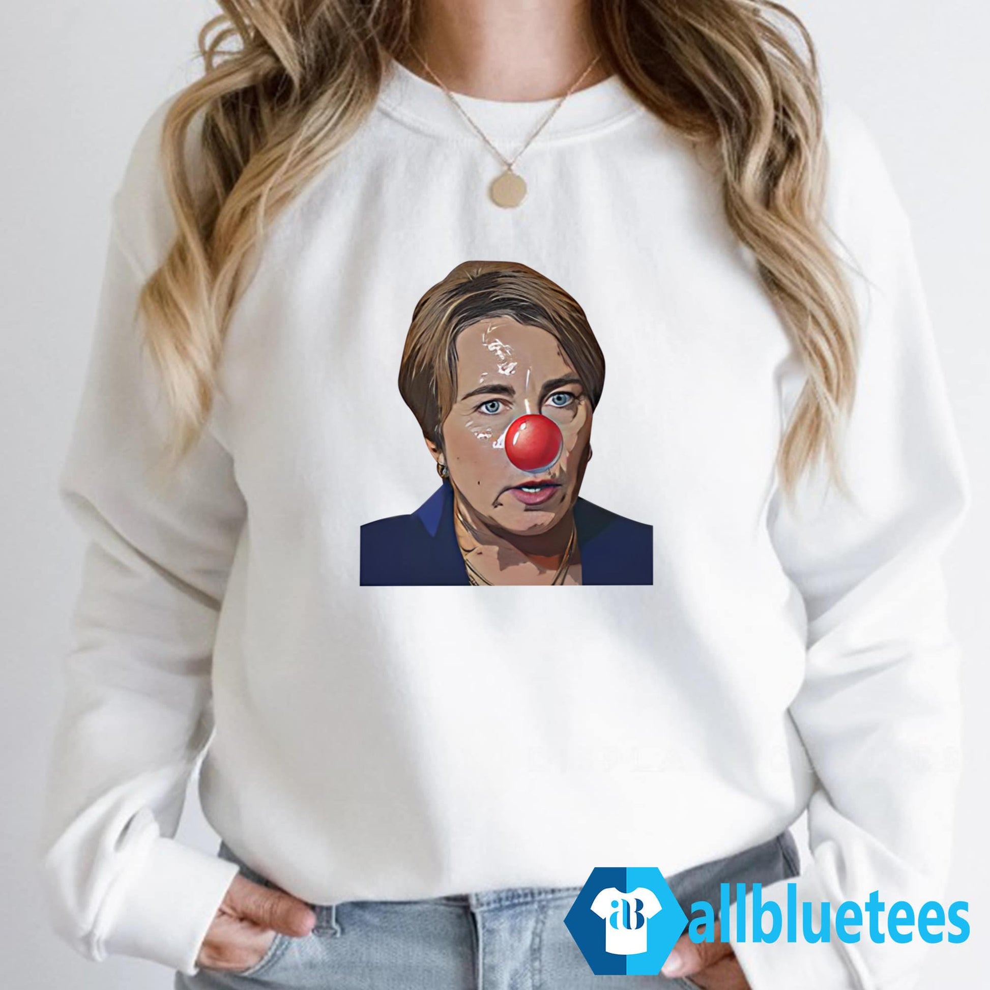 Maura Healey Cartoon Clown Nose Shirt
