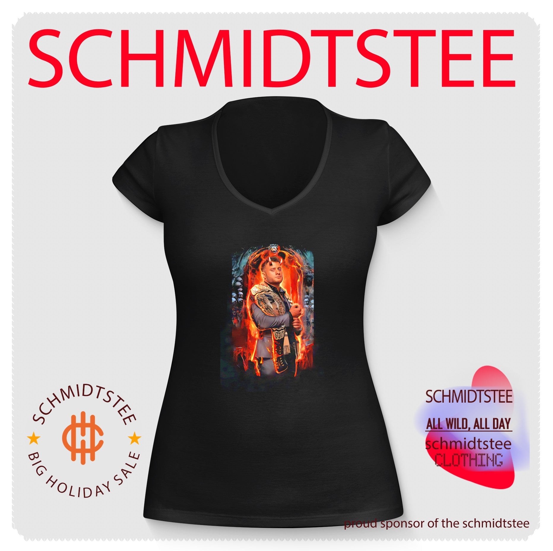 Maxwell Jacob Friedman MJF portrait illustration shirt