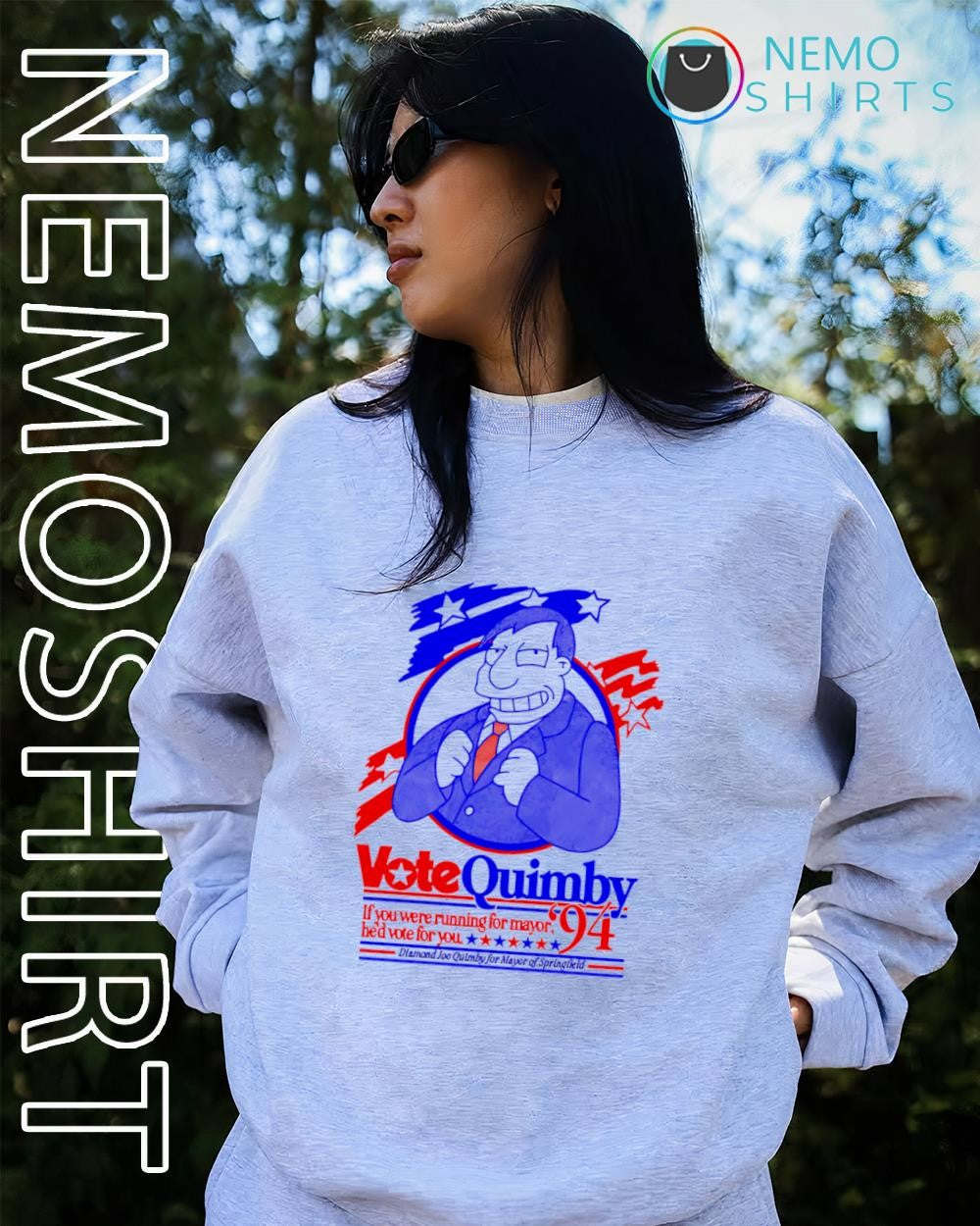 Mayor Quimby Simpson vote Quimby ’94 shirt