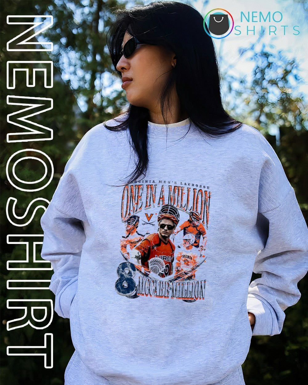 McCabe Millon 8 Virginia Men’s Lacrosse team one a millon shirt