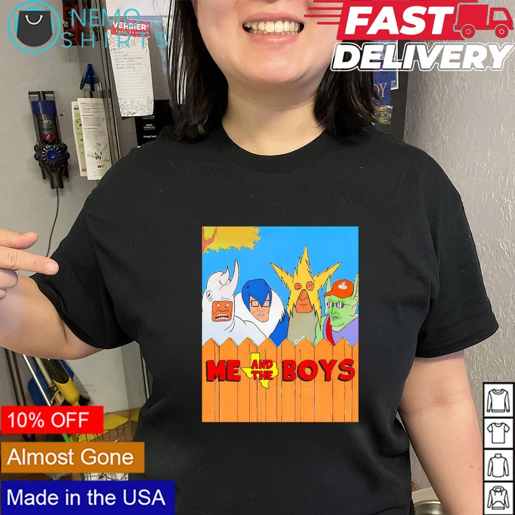 Me and the boys King of the Hill series cartoon shirt