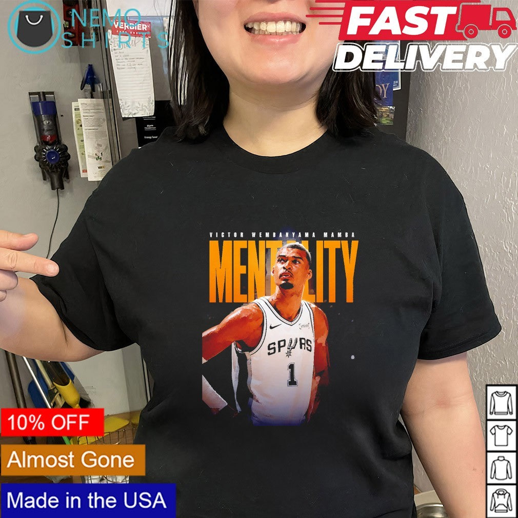 Mentility Victor Wembanyama Mamba the San Antonio Spurs player shirt